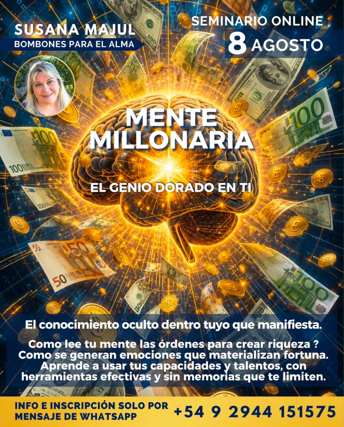 ✨ MENTE MILLONARIA El Genio Dorado que vive en ti.